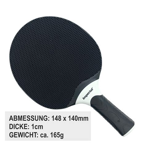 Schwarz Tischtennisschläger 